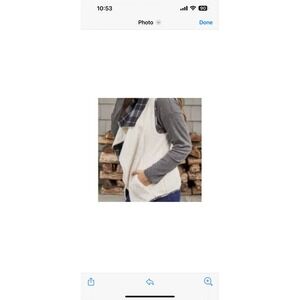 Matilda Jane women,s Cozy Up Vest Fleece Plaid 2 in 1